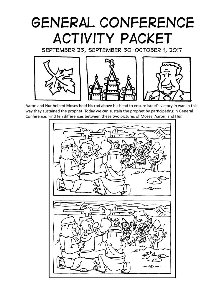 FREE General Conference Activity Coloring Activity