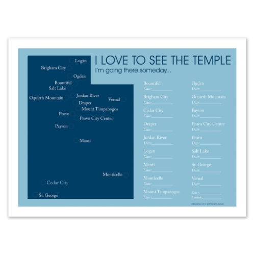 Utah Temple Map in Posters | LDSBookstore.com (#LDP-PST25229)