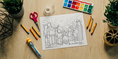 Come, Follow Me Coloring Page - 3 Nephi 1-7